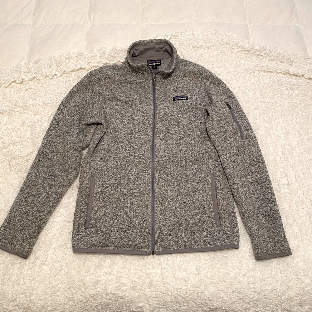 Patagonia Full Zip Womens Better Sweater Grey GUC